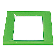 Safco Mixx Recycling Center Lid, 9.87w x 19.87d x 0.82h, Green (SAF9450GN)