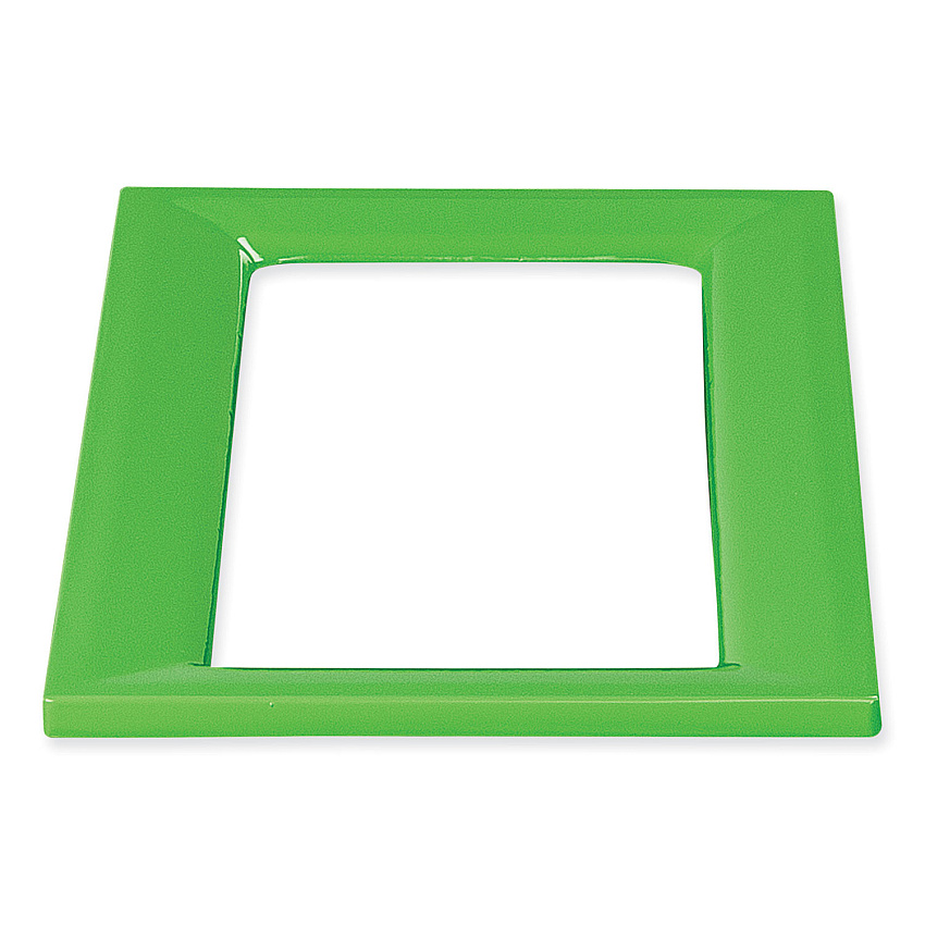 Safco Mixx Recycling Center Lid, 9.87w x 19.87d x 0.82h, Green (SAF9450GN)