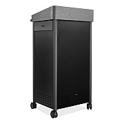 Oklahoma Sound Greystone Lectern, 23.5 x 19.25 x 45.5, Charcoal Gray (NPSGSL)