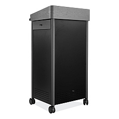 Oklahoma Sound Greystone Lectern, 23.5 x 19.25 x 45.5, Charcoal Gray (NPSGSL)