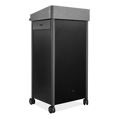 Oklahoma Sound Greystone Lectern, 23.5 x 19.25 x 45.5, Charcoal Gray (NPSGSL)