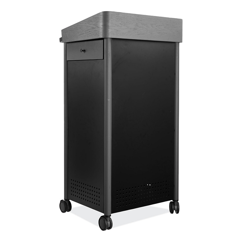 Oklahoma Sound Greystone Lectern, 23.5 x 19.25 x 45.5, Charcoal Gray (NPSGSL)