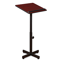 Oklahoma Sound Portable Presentation Lectern Stand, 20 x 18.25 x 44, Mahogany (NPS70MY)
