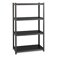 Hirsh Industries Iron Horse 3200 Rivet Shelving, Four-Shelf, 36w x 18d x 60h, Gray (HID20995)
