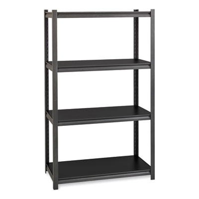 Hirsh Industries Iron Horse 3200 Rivet Shelving, Four-Shelf, 36w x 18d x 60h, Gray (HID20995)
