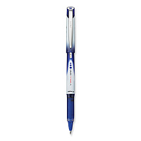 Pilot VBall Grip Liquid Ink Roller Ball Pen, Stick, Extra-Fine 0.5 mm, Blue Ink, Blue/White Barrel, Dozen (PIL35471)
