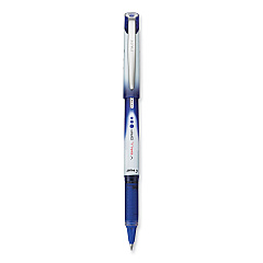 Pilot VBall Grip Liquid Ink Roller Ball Pen, Stick, Extra-Fine 0.5 mm, Blue Ink, Blue/White Barrel, Dozen (PIL35471)