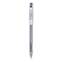 Pilot G-TEC-C Ultra Gel Pen, Stick, Extra-Fine 0.4 mm, Black Ink, Clear/Black Barrel, Dozen (PIL35491)