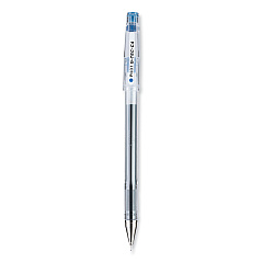 Pilot G-TEC-C Ultra Gel Pen, Stick, Extra-Fine 0.4 mm, Blue Ink, Clear/Blue Barrel, Dozen (PIL35492)