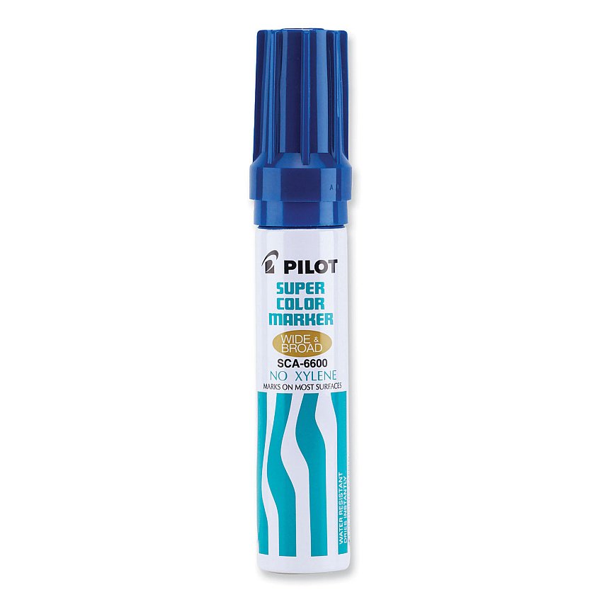 Pilot Jumbo Refillable Permanent Marker, Broad Chisel Tip, Blue (PIL45200)