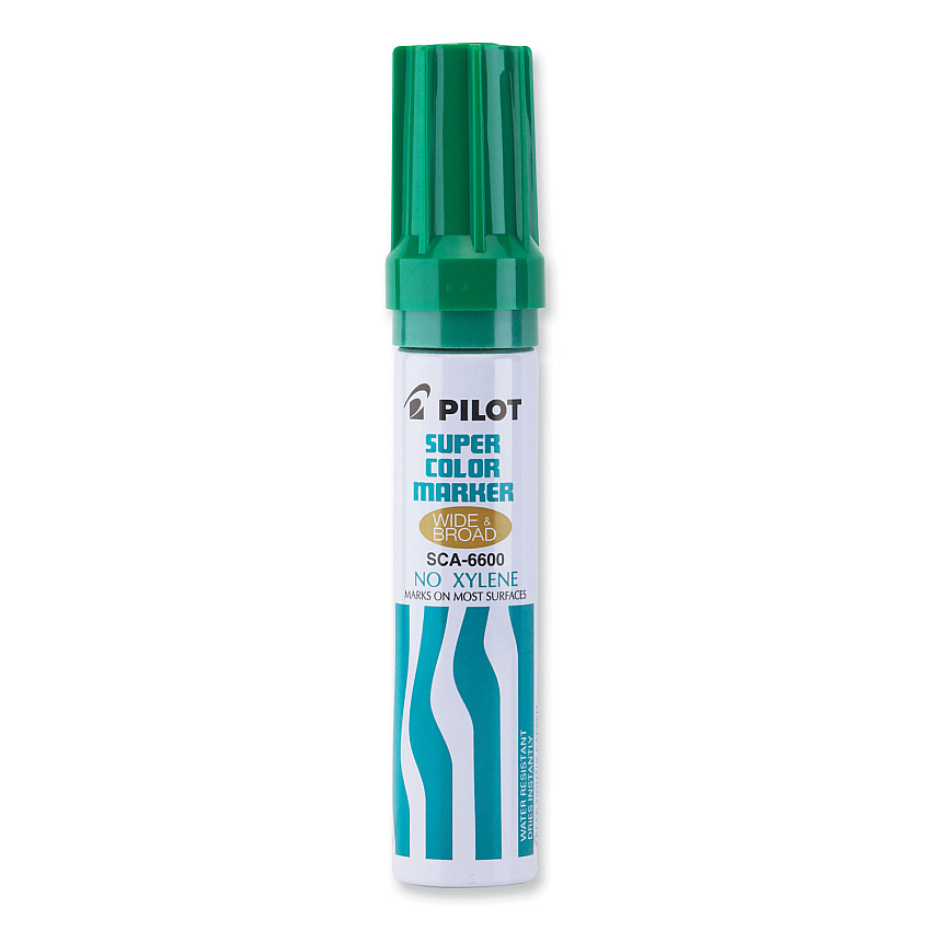 Pilot Jumbo Refillable Permanent Marker, Broad Chisel Tip, Green (PIL45400)