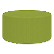 Safco Learn 30" Cylinder Vinyl Ottoman, 30w x 30d x 18h, Green (SAF8123GV)