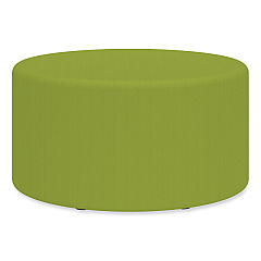 Safco Learn 30" Cylinder Vinyl Ottoman, 30w x 30d x 18h, Green (SAF8123GV)