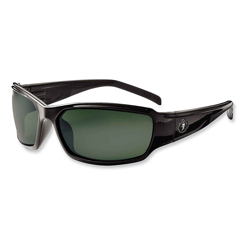 ergodyne Skullerz Thor Safety Glasses, Black Nylon Impact Frame, Polarized G15 Polycarbonate Lens (EGO51071)