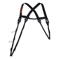 ergodyne Squids 3132 Barcode Scanner Lanyard Harness, Large: 20" Arm Strap, 43" Long Lanyard Strap, Black (EGO19164)