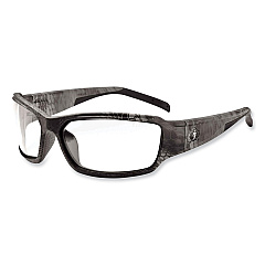 ergodyne Skullerz Thor Safety Glasses, Kryptek Tyhpon Nylon Impact Frame, AntiFog Clear Polycarbonate Lens (EGO51303)