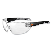 ergodyne Skullerz Vali Frameless Safety Glasses, Matte Black Nylon Impact Frame, Clear Polycarbonate Lens (EGO59200)