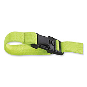 ergodyne Squids 3150 Elastic Lanyard with Buckle, 2 lb Max Working Capacity, 18" to 48" Long, Lime (EGO19150)
