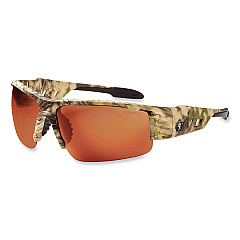 ergodyne Skullerz Dagr Safety Glasses, Kryptek Highlander Nylon Impact Frame, Polarized Copper Polycarbonate Lens (EGO52321)