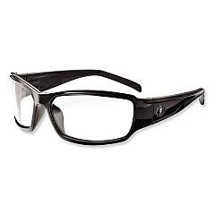 ergodyne Skullerz Thor Safety Glasses, Black Nylon Impact Frame, Clear Polycarbonate Lens (EGO51000)
