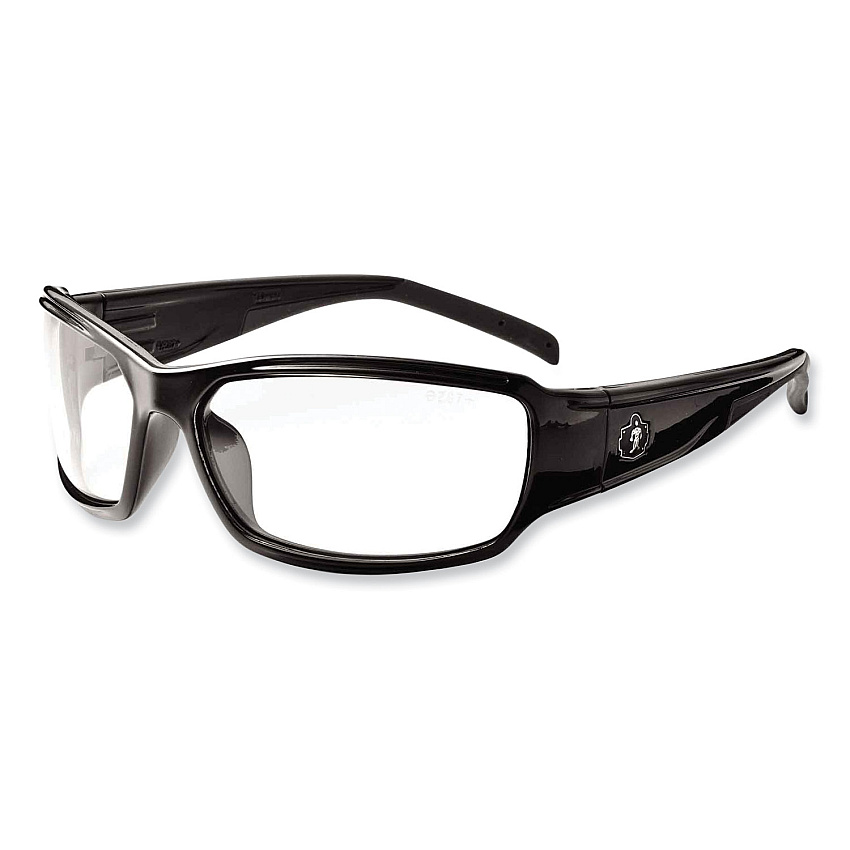 ergodyne Skullerz Thor Safety Glasses, Black Nylon Impact Frame, Clear Polycarbonate Lens (EGO51000)