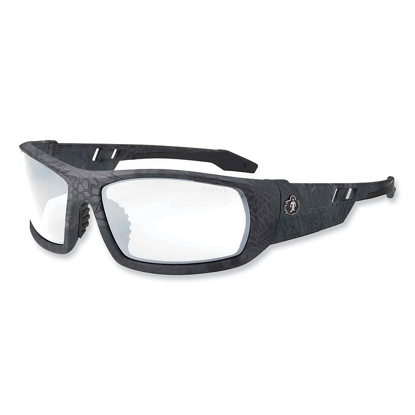 ergodyne Skullerz Odin Safety Glasses, Kryptek Typhon Nylon Impact Frame, Anti-Fog Clear Polycarbonate Lens (EGO50503)