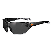 ergodyne Skullerz Vali Frameless Safety Glasses, Black Nylon Impact Frame, Anti-Fog Smoke, Polycarbonate Lens (EGO59233)