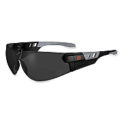 ergodyne Skullerz Saga Frameless Safety Glasses, Matte Black Nylon Impact Frame, Smoke Polycarbonate Lens (EGO59130)