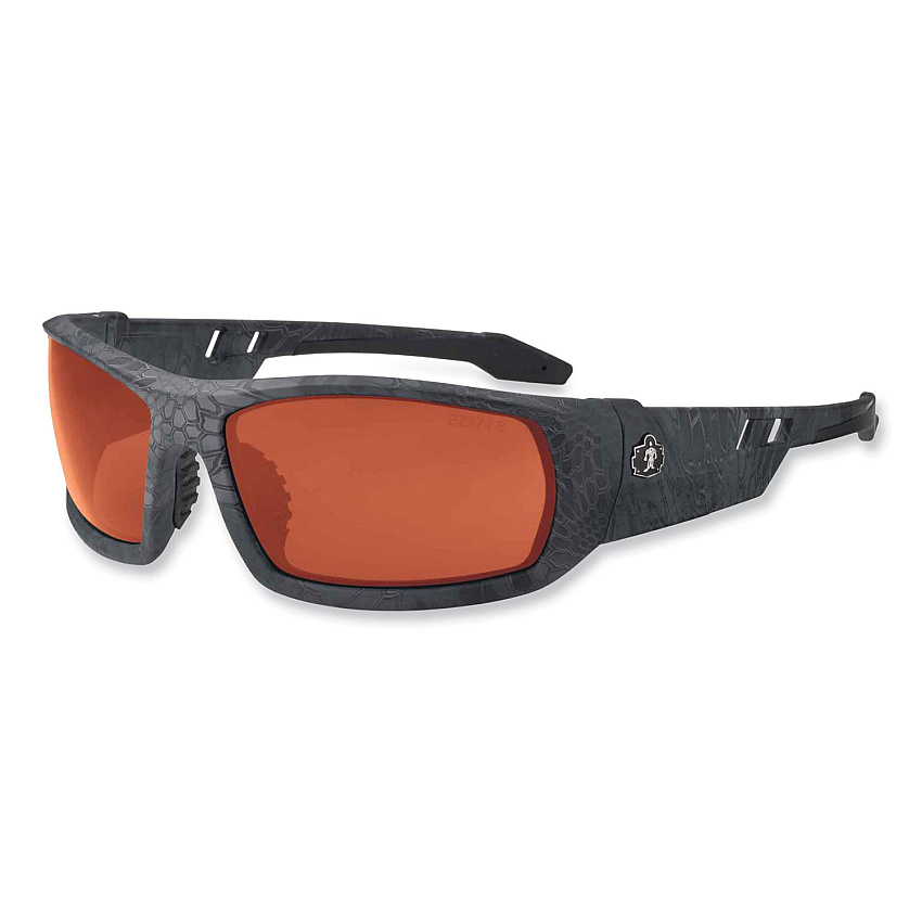 ergodyne Skullerz Odin Safety Glasses, Kryptek Typhon Nylon Impact Frame, Copper Polycarbonate Lens (EGO50520)