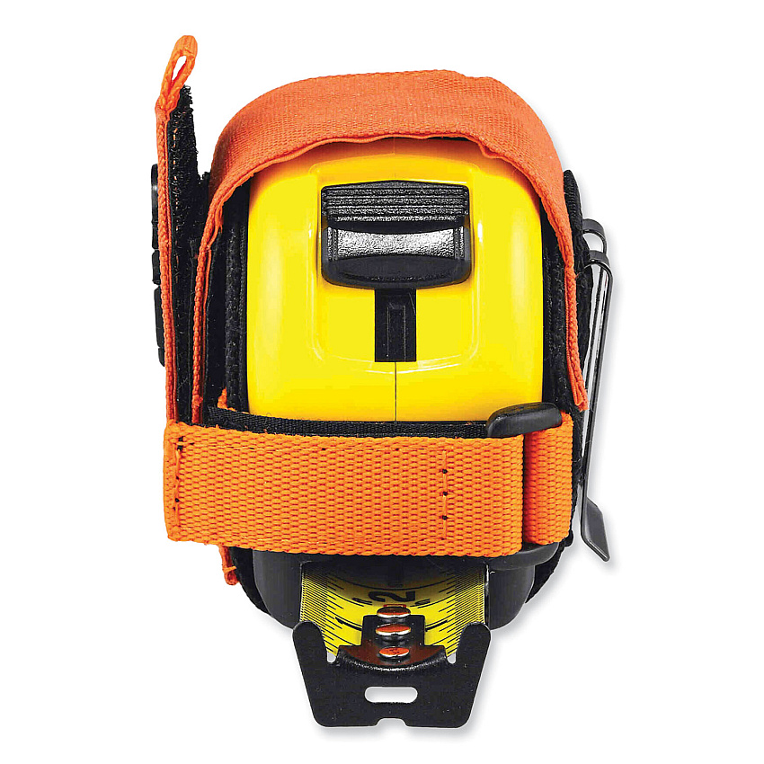ergodyne Squids 3770 Belt Clip Tape Measure Holder, Large, 3.62 x 7.25 x 2.5, Polyester, Orange (EGO19770)