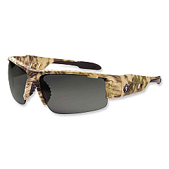 ergodyne Skullerz Dagr Safety Glasses, Kryptek Highlander Nylon Impact Frame, Anti-Fog Smoke Polycarbonate Lens (EGO52333)