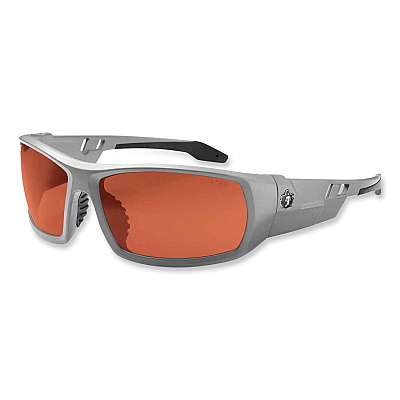 ergodyne Skullerz Odin Safety Glasses, Matte Gray Nylon Impact Frame, Polarized Polycarbonate Lens (EGO50121)