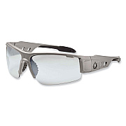 ergodyne Skullerz Dagr Safety Glasses, Matte Gray Nylon Impact Frame, Indoor/Outdoor Polycarbonate Lens (EGO52180)