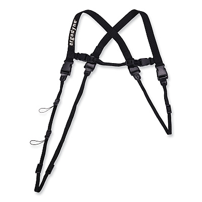 ergodyne Squids 3132 Barcode Scanner Lanyard Harness, Small: 13" Arm Strap, 32" Long Lanyard Strap, Black (EGO19163)