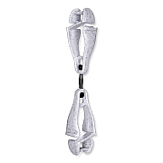 ergodyne Squids 3420 Dual Clip Swivel Glove Clip Holder, 1 x 0.6 x 5.5, Acetal Copolymer, Granite (EGO19415)