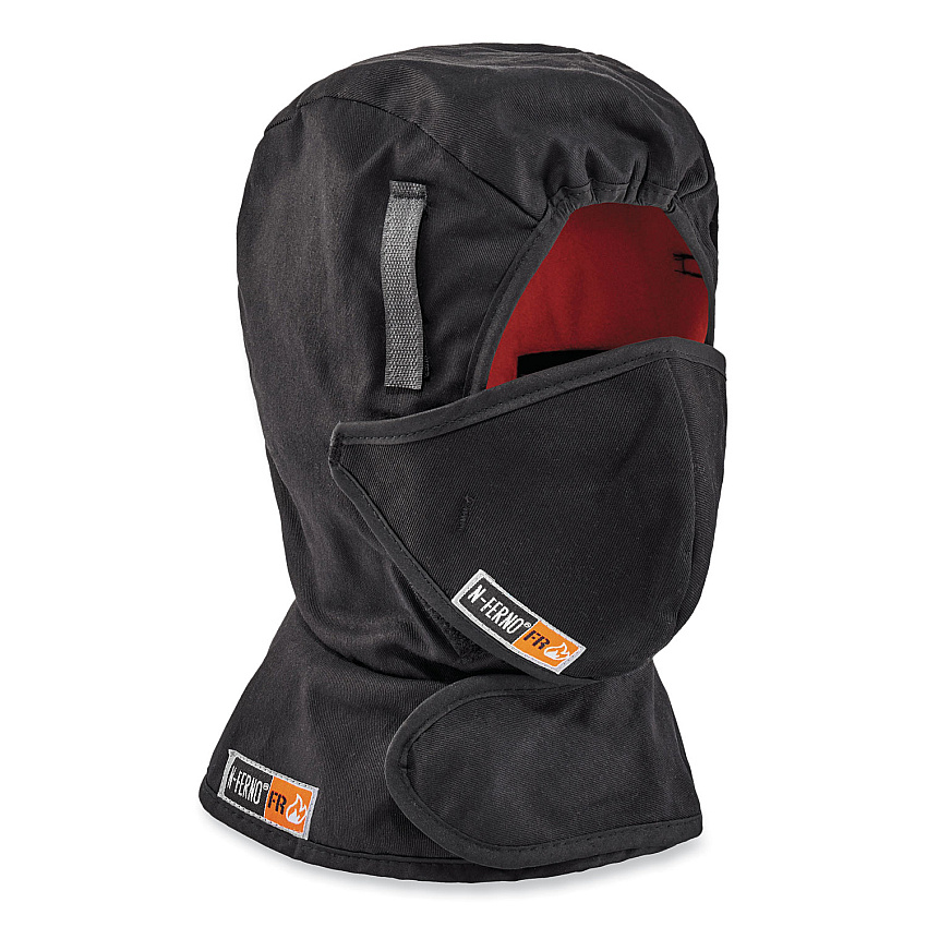 ergodyne N-Ferno 6882 2-Layer FR Cotton Shoulder Winter Liner, Modacrylic Cotton, One Size Fit Most, Black (EGO16882)
