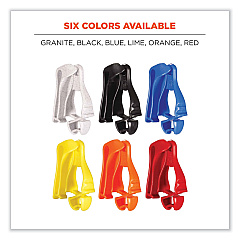ergodyne Squids 3405 Belt Clip Glove Clip Holder, 1 x 1 x 6, Acetal Copolymer, Black (EGO19122)