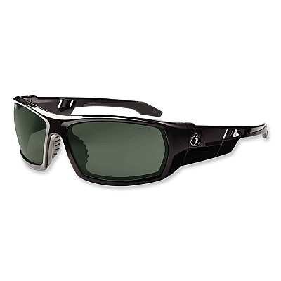 ergodyne Skullerz Odin Safety Glasses, Black Nylon Impact Frame, Polarized G15 Polycarbonate Lens (EGO50071)