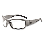 ergodyne Skullerz Thor Safety Glasses, Matte Gray Nylon Impact Frame, Clear Polycarbonate Lens (EGO51100)