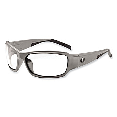 ergodyne Skullerz Thor Safety Glasses, Matte Gray Nylon Impact Frame, Clear Polycarbonate Lens (EGO51100)