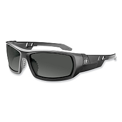 ergodyne Skullerz Odin Safety Glasses, Matte Black Nylon Impact Frame, Anti-Fog Smoke Polycarbonate Lens (EGO50433)