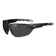 ergodyne Skullerz Vali Frameless Safety Glasses, Matte Black Nylon Impact Frame, Smoke Polycarbonate Lens (EGO59230)