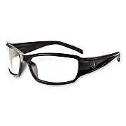 ergodyne Skullerz Thor Safety Glasses, Black Nylon Impact Frame, Anti-Fog Clear Polycarbonate Lens (EGO51003)
