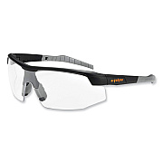 ergodyne Skullerz Skoll Safety Glasses, Matte Black Nylon Impact Frame, Anti-Fog Clear Polycarbonate Lens (EGO59003)