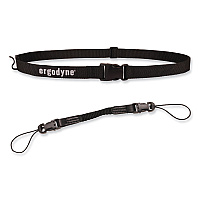 ergodyne Squids 3135 Barcode Scanner Belt with Hook + Adaptor Strap, Small: 29" to 53" Long, Black (EGO19167)