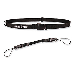 ergodyne Squids 3135 Barcode Scanner Belt with Hook + Adaptor Strap, Small: 29" to 53" Long, Black (EGO19167)