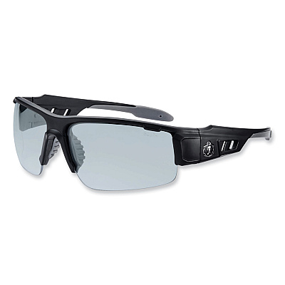 ergodyne Skullerz Dagr Safety Glasses, Black Nylon Impact Frame, AntiFog Indoor/Outdoor Polycarbonate Lens (EGO52483)