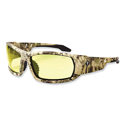 ergodyne Skullerz Odin Safety Glasses, Kryptek Highlander Nylon Impact Frame, Yellow Polycarbonate Lens (EGO50350)