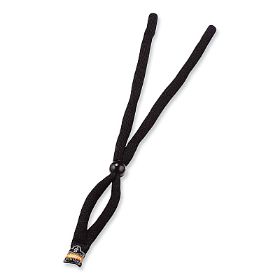 ergodyne Skullerz 3200 Cotton Eyewear Lanyard, 14" Long, Black (EGO19152)