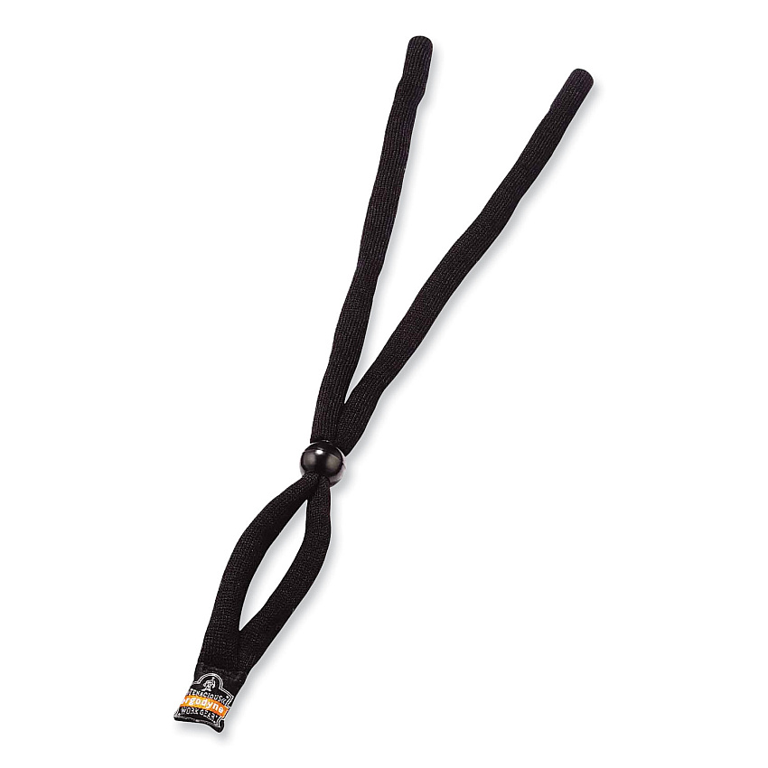 ergodyne Skullerz 3200 Cotton Eyewear Lanyard, 14" Long, Black (EGO19152)